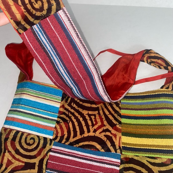 Bohemian Tapestry Patchwork shoulder Bag - Picture 3 of 6